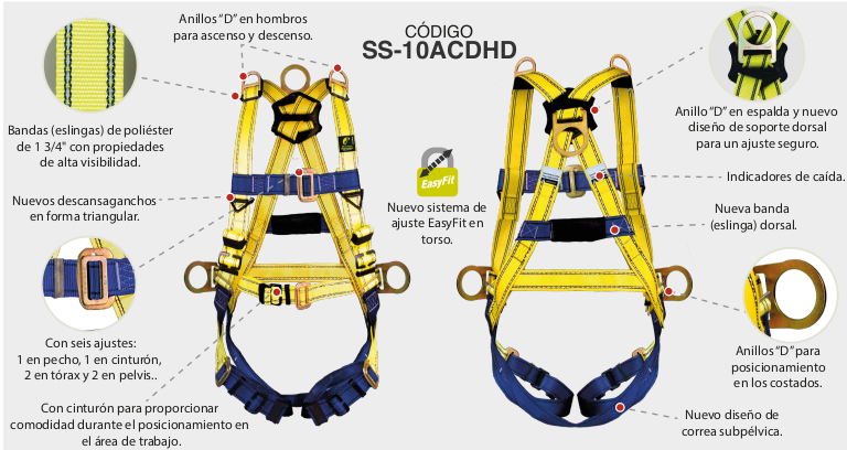 ARNES CON ANILLO D EN HOMBROS Y CINTURÓN.