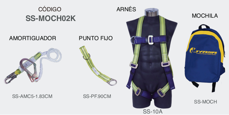 KIT MOCHILA 02 (CONTIENE SS-MOCH, SS-10A, SS-PF.90, SS-AMC5-1.83)