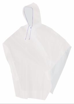 IMPERMEABLE TIPO CAPAMANGA TRASLÚCIDA CORTA