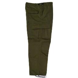 PANTALON DE GABARDINA VERDE OLIVO