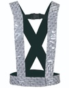 CHALECO TIPO CARRILLERO DE REFLEJANTE GRIS DE 2&quot;
