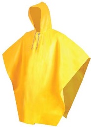 [DD-1124] IMPERMEABLE TIPO CAPAMANGA AMARILLA CORTA